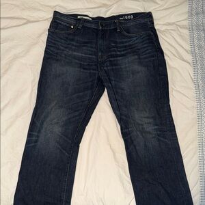 Men's Gap  1969 Relaxed Fit 38x34 Dark Blue Jeans